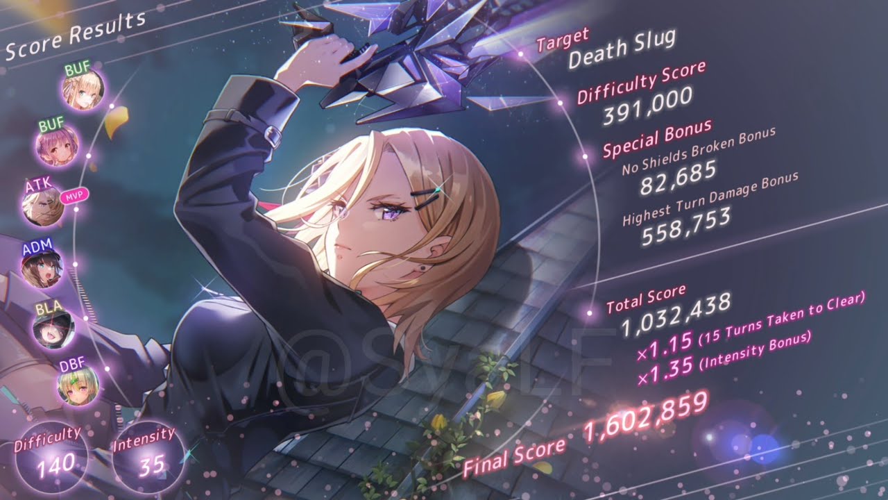 [Heaven Burns Red-EN] Score Attack! OD 2+2 #34 From the Nightmare -Death Slug-
