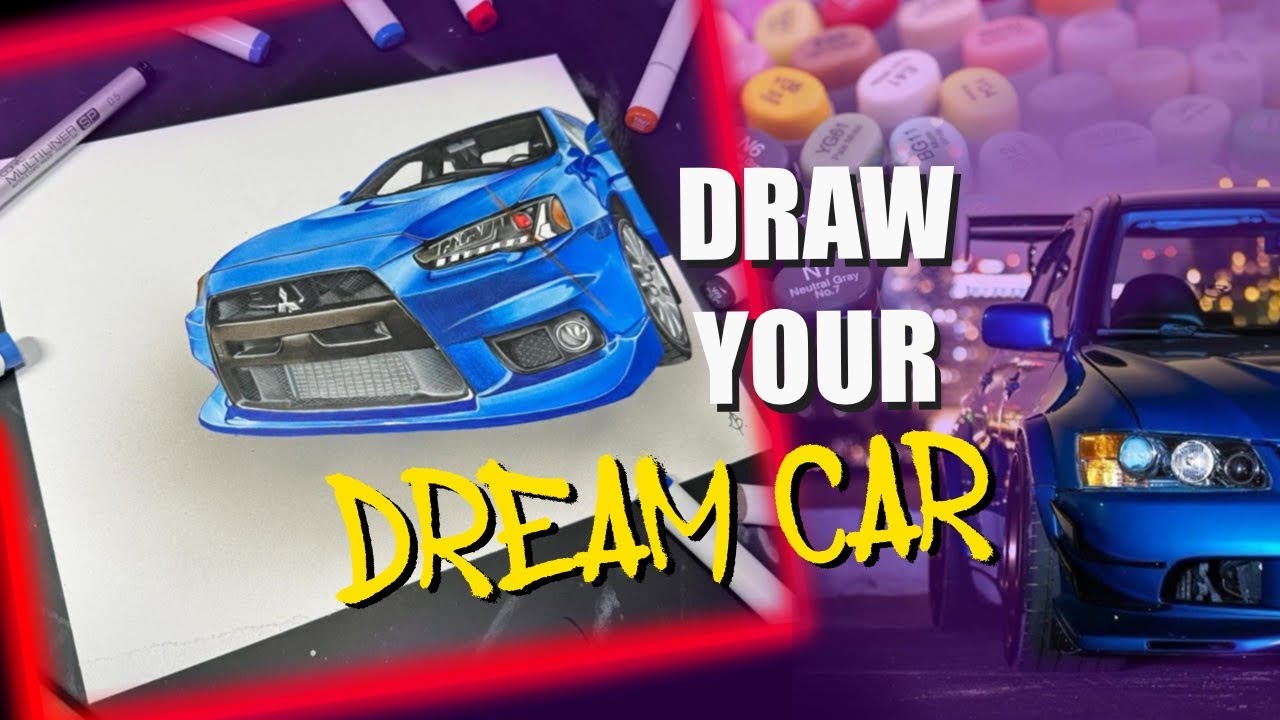 Draw Your DREAM CAR in Just 10 Minutes! | DrewDrawz