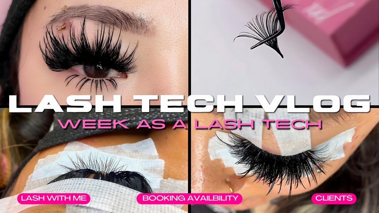 LIFE AS A LASH TECH | DAY IN A LIFE OF A FULL TIME LASH TECH 🤍 WISPY SETS, ERRANDS, CLIENTS + MORE