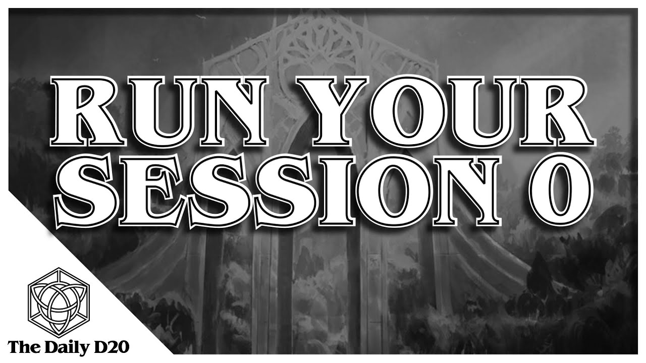 The Very First Game Session, How to run an RPG