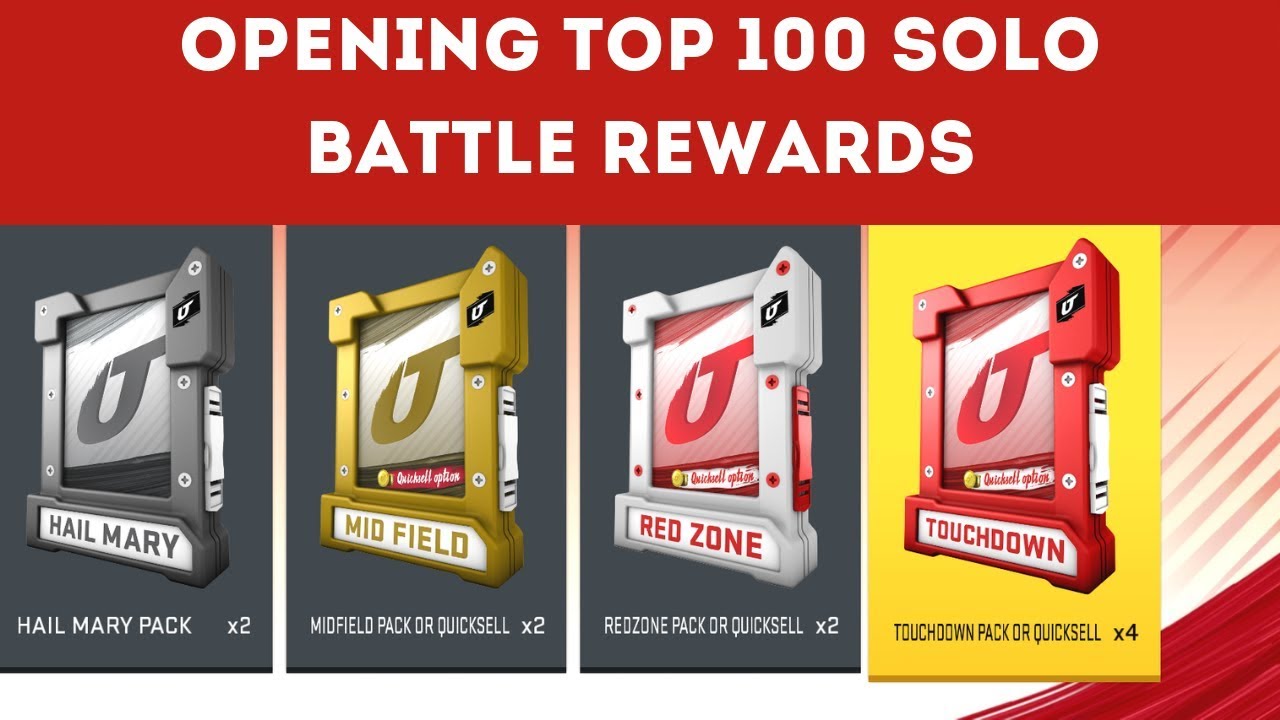 Opening Top 100 Madden NFL 20 Solo Battles Rewards