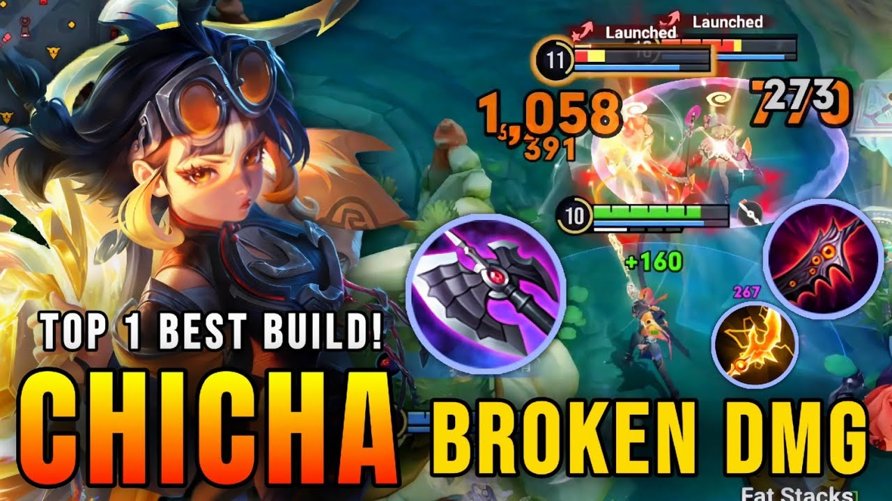 NEW HERO: Chicha's Powerful Broken Damage - Top 1 Best Build in Honor of Kings
