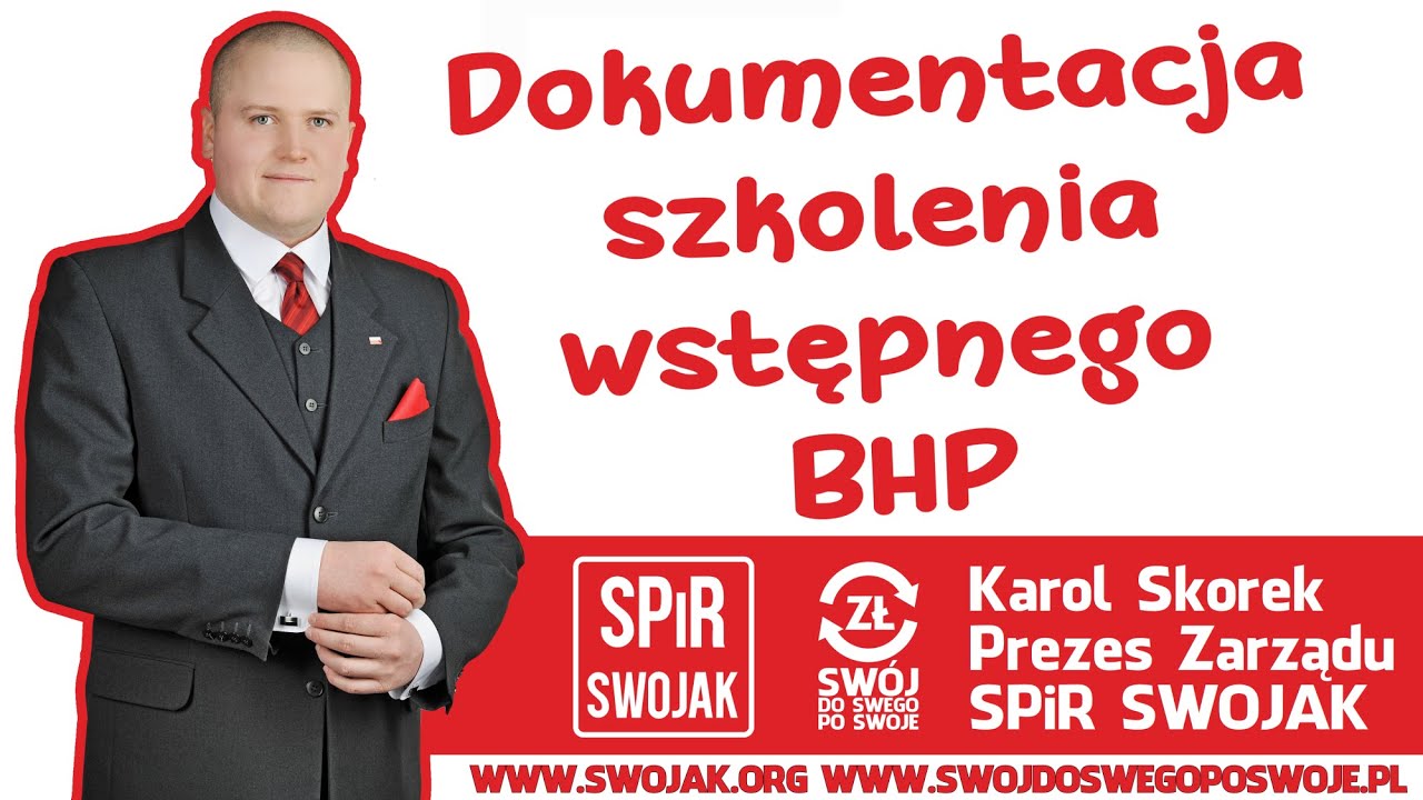Dokumentacja szkolenia wstępnego BHP (instruktaż og&oacute;lny)