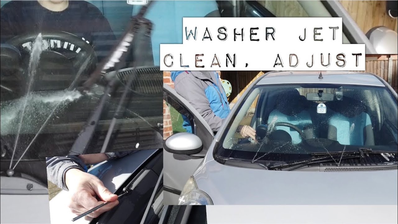 WindScreen Washer jets Blocked, How to Repair Adjust, Toyota Aygo, Peugeot 107, Citroen C1 CityBug