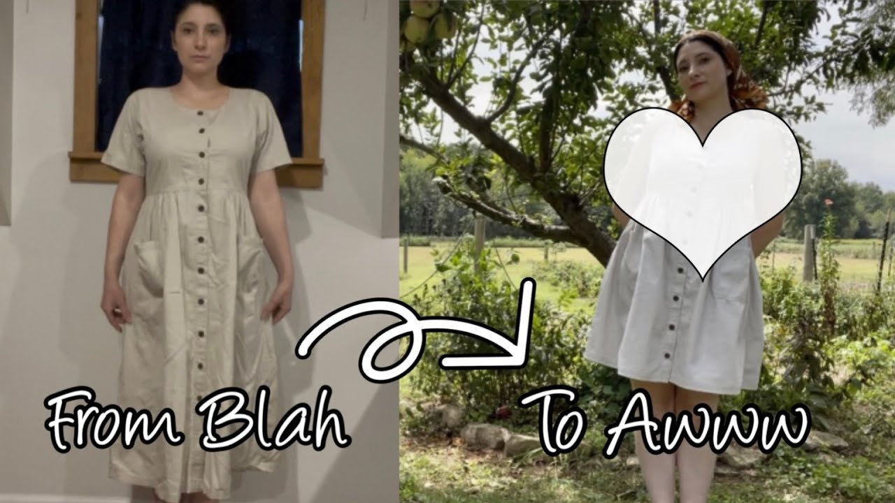 Upcycling a “meh” Thrifted Dress into a Cute + Classy Summer Dress