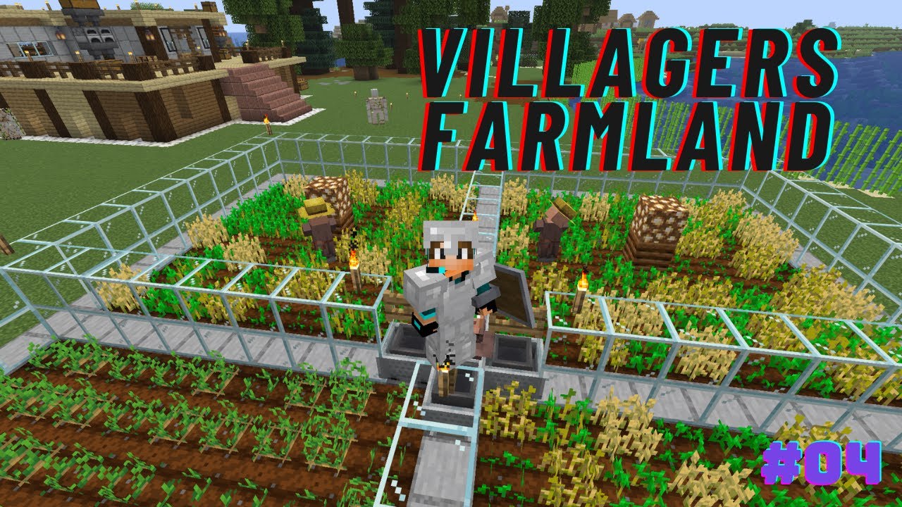 Villagers Farmland | Minecraft Planet 001 | #4 | THE BLUE MAN