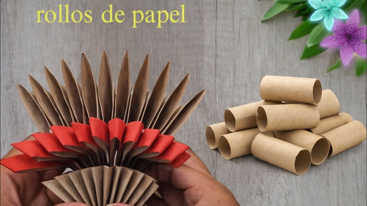 ¡INCREÍBLE IDEA!😍 ¡MIRA LO QUE HICE con rollos de papel y colores! ¡ideas bonitas!
