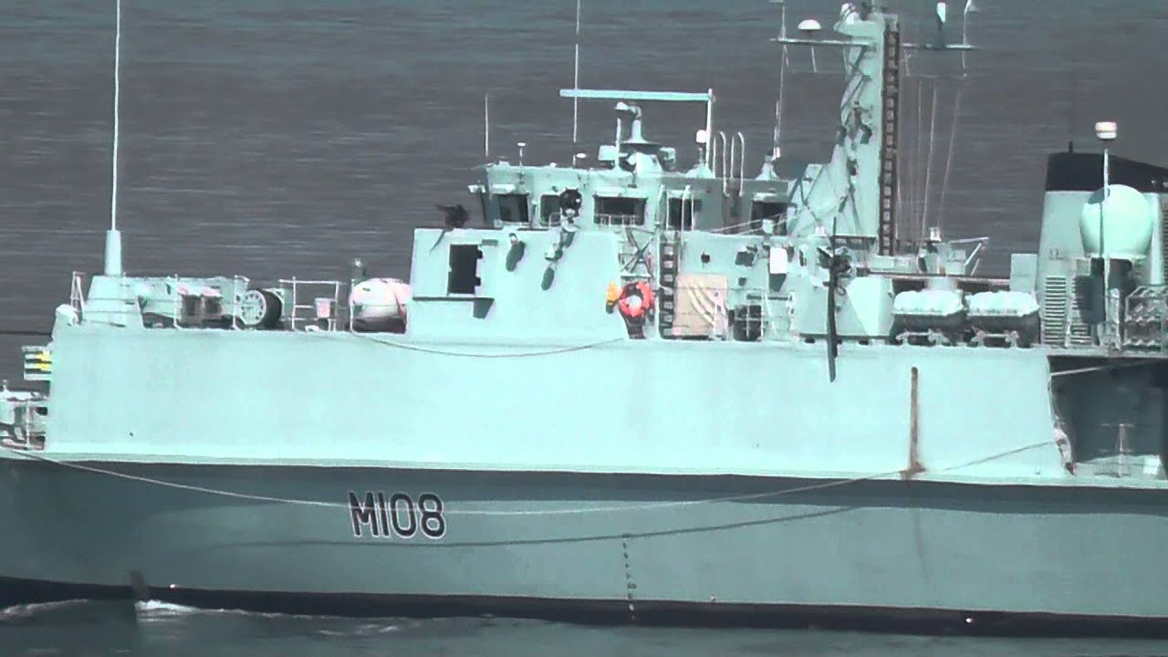 HMS Grimsby in Rothesay Bay, Scotland