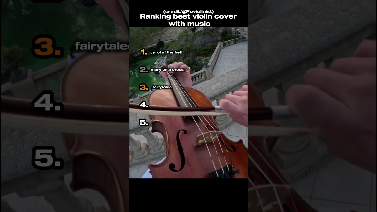 "Ranking best violin cover with music"