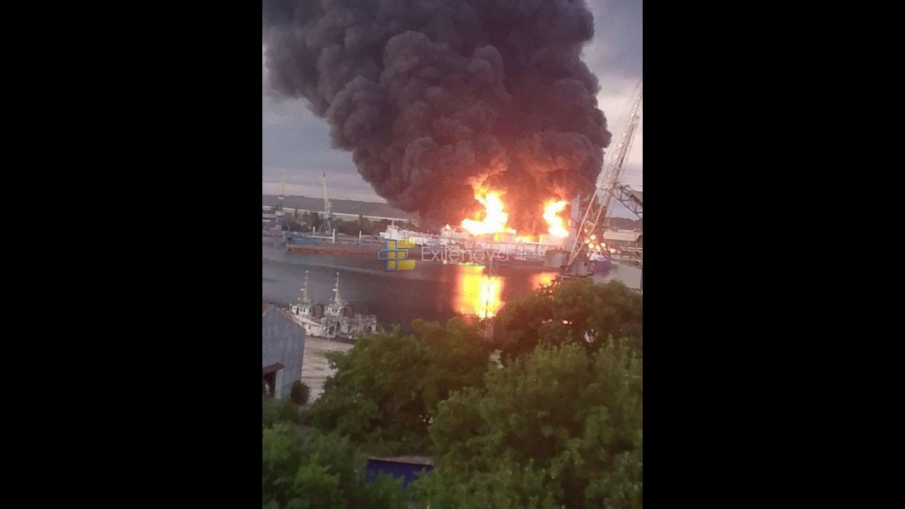 Kerch Oil Depot Hit By Drones: Close to the Kerch Bridge
