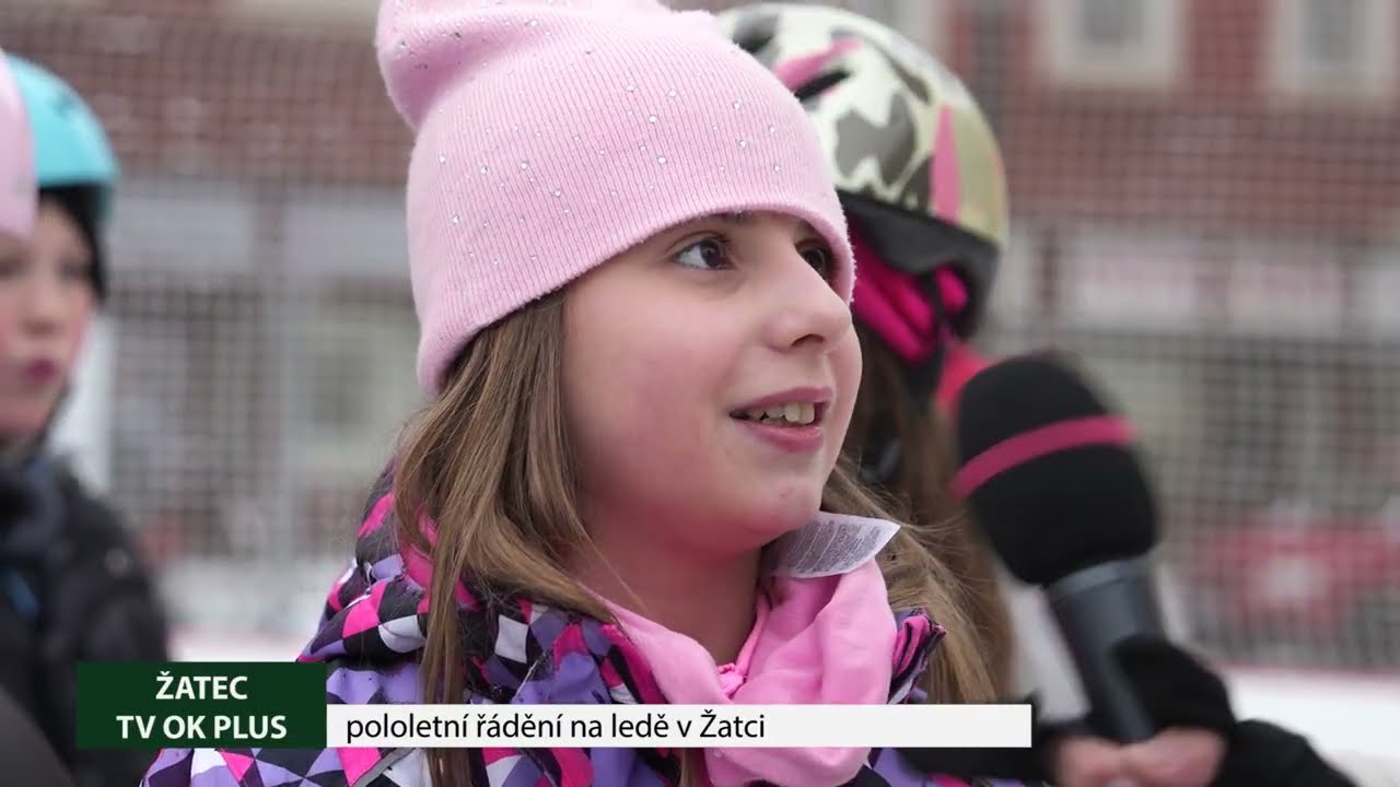 Pololetní řádění na ledě v Žatci.