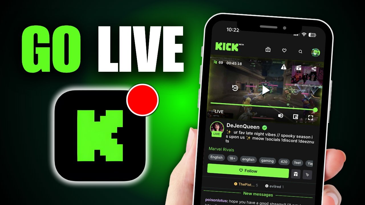 How To Livestream On Kick With iPhone