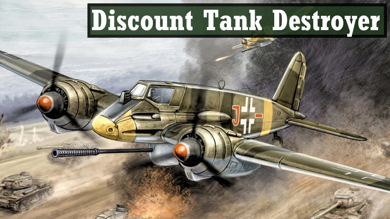 Мощный штурмовик с маломощными двигателями: Henschel Hs 129
