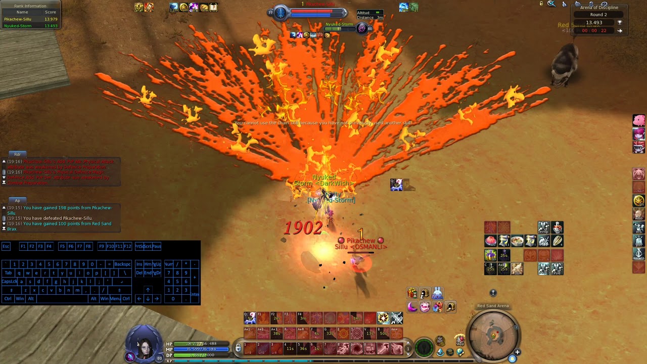 Aion 7.2 - Nuked Painter vs Pikachew Gladiator Pvp