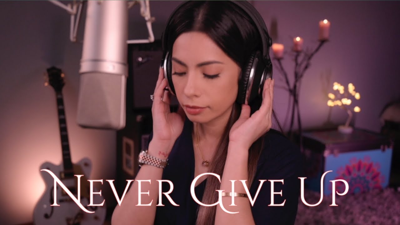 NEVER GIVE UP - Amy Holand l (Cover) by KAT AGARRADO l (Lyrics)