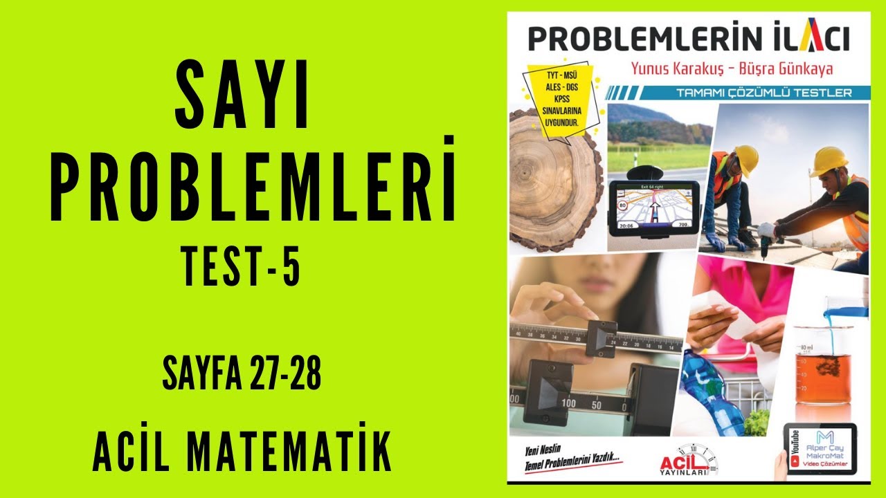 PROBLEMLERİN İLACI SORU BANKASI (Acil Matematik-Sayfa 27-28)