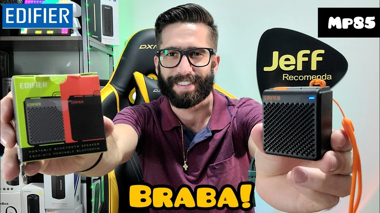 EDIFIER MP85: A mini caixa de som SIMPÁTICA que Surpreendente MUITO! (Unboxing/Análise Completa)