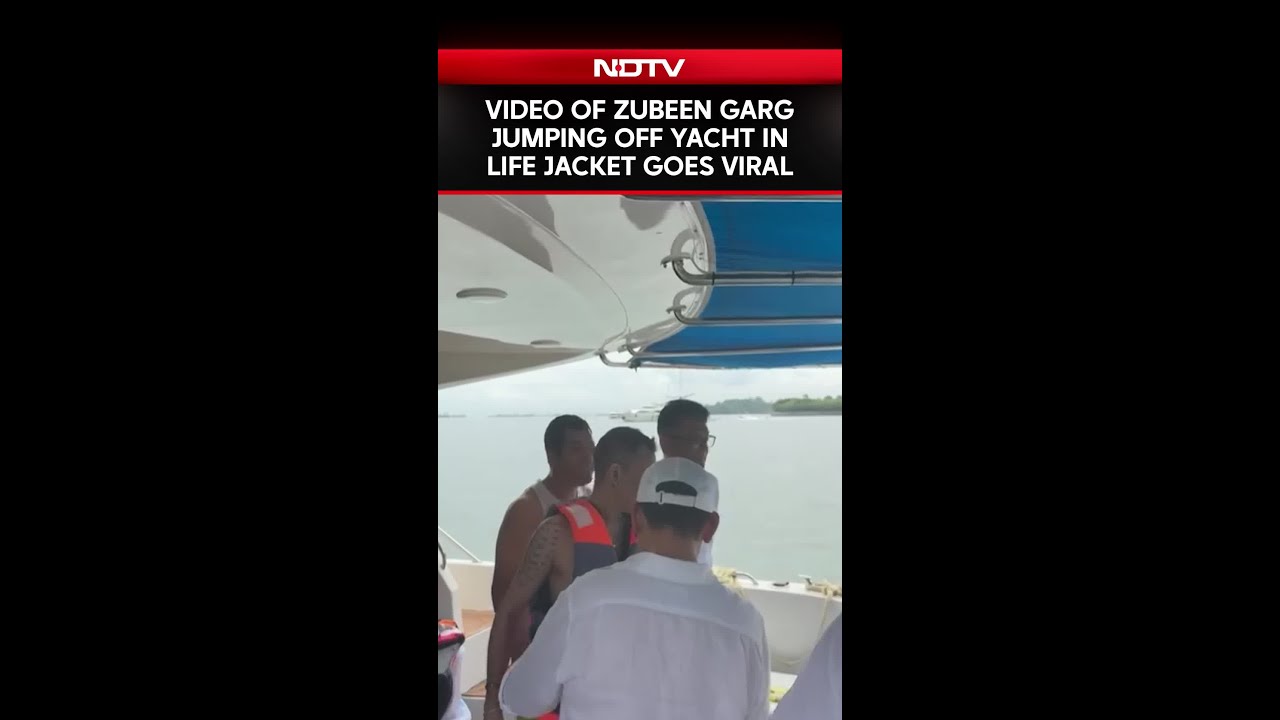 Video Of Singer Zubeen Garg Jumping Off Yacht In Life Jacket Goes Viral After He Dies In Accident
