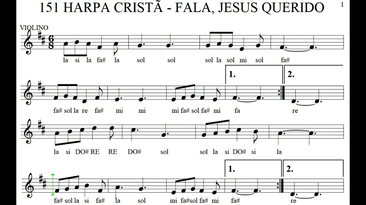 Aprenda seus hinos favoritos: Partitura com notas para Violino e Flauta! 🎶