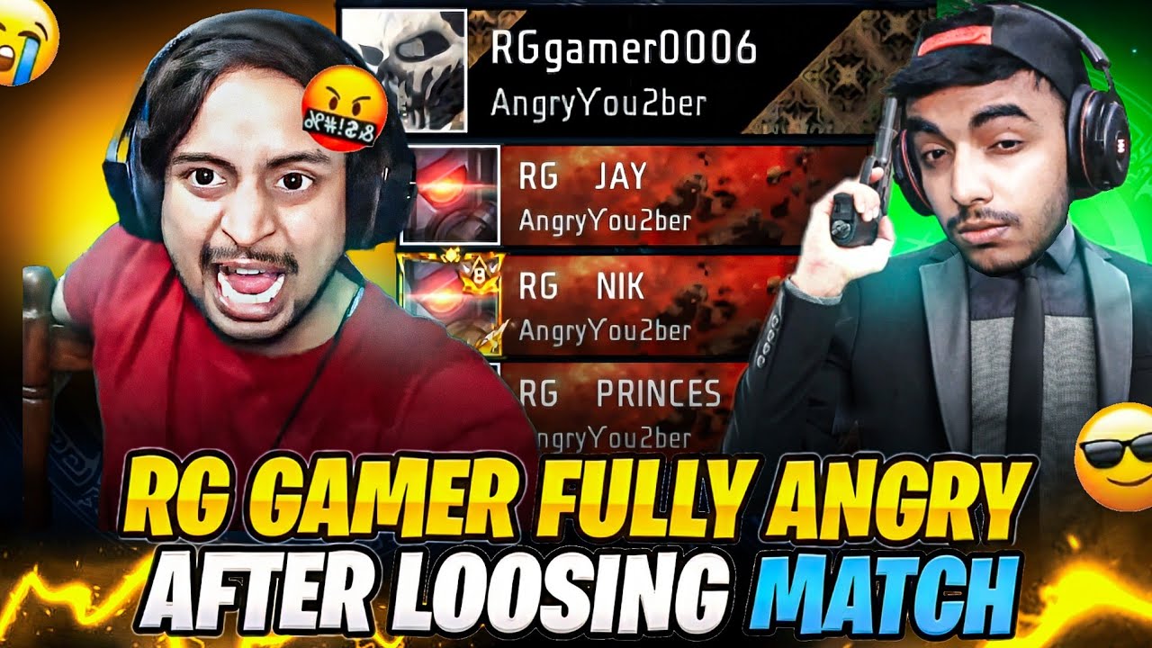 RG GAMER FULLY ANGRY 👿 WATCH IF YOU REALLY WANT TO LAUGH 🤣 FREE FIRE @RGGamerr 