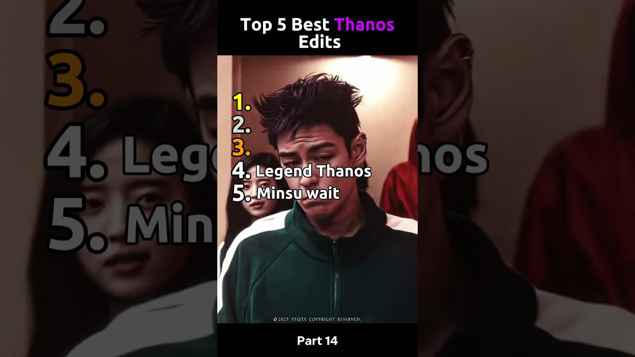 Top 5 Brilliant Thanos Edits (Part 14) | Squid Game 2 