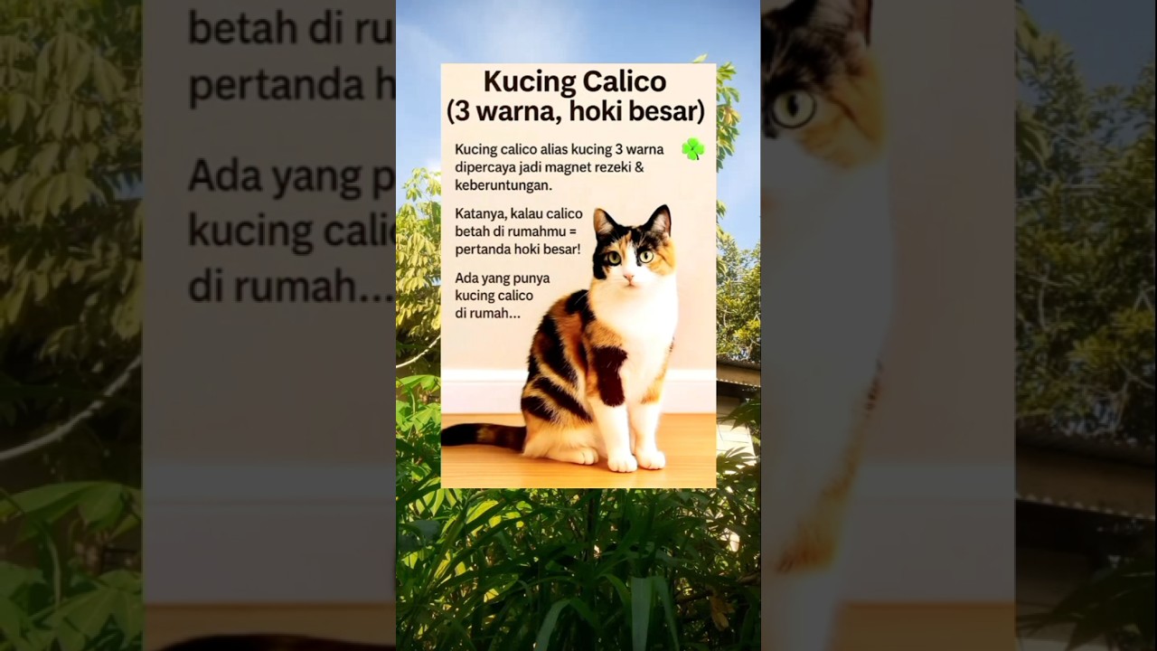 Kucing Calico ( 3 warna, Hoki Besar) #feedshorts #shorts #viral