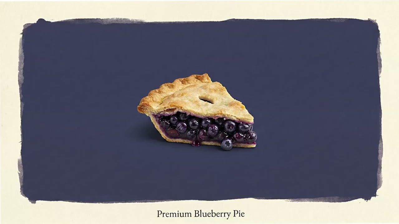 A piece of blueberry pie | Enjoyed your day with chilling music