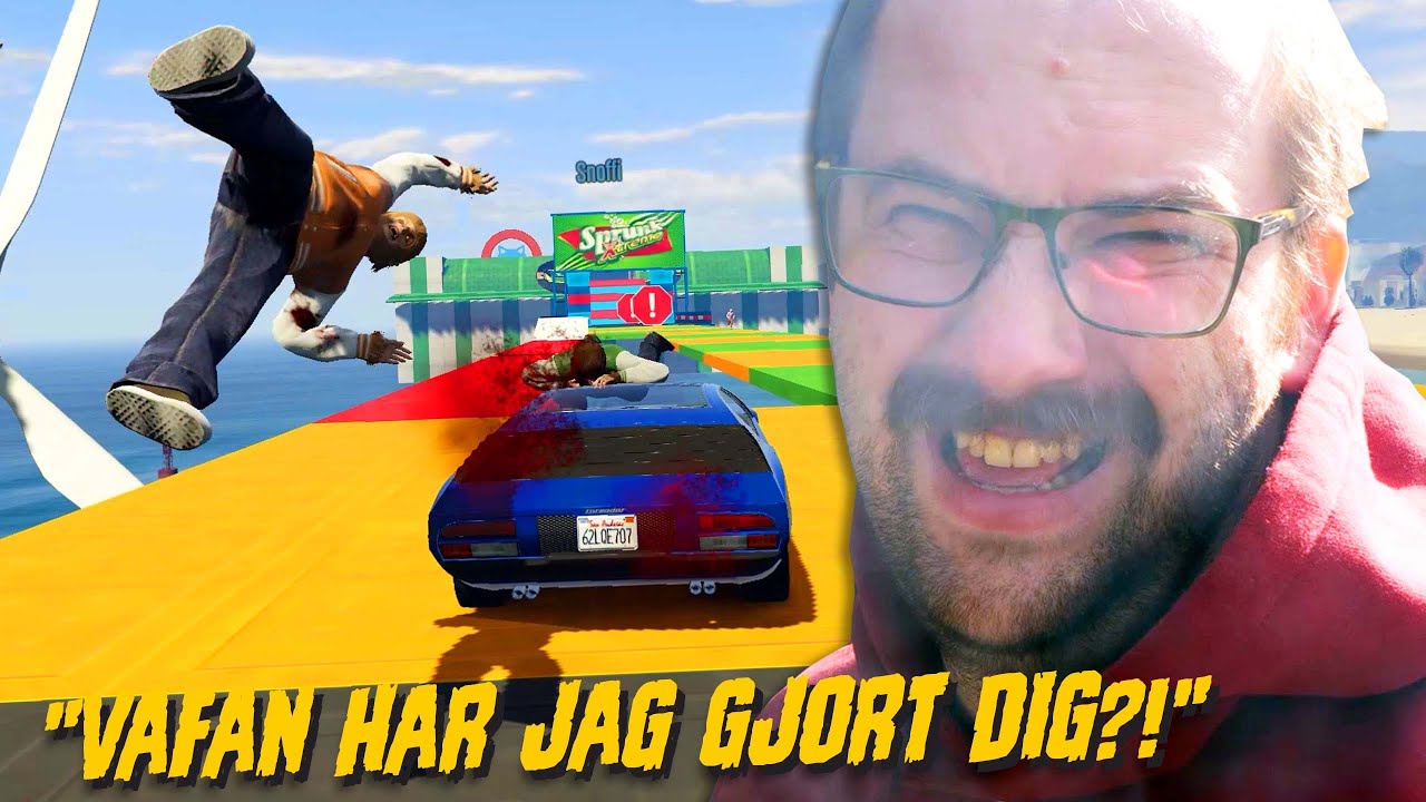 Alla MUCKAR GRÄL på denna GTA V-banan! 😠