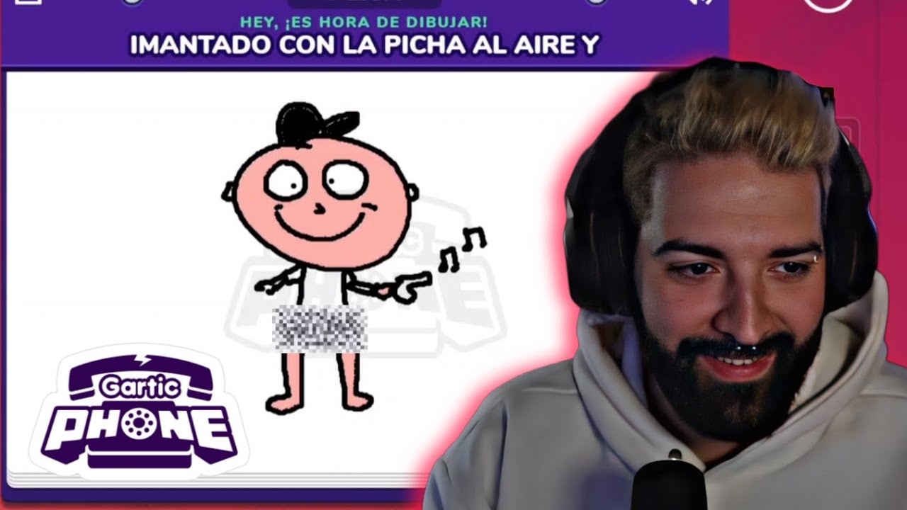 MIS AMIGOS SON UNOS DEGENERADOS jugando GARTIC PHONE 🤦‍♂️ | Auronplay, Axozer, Noni y más…