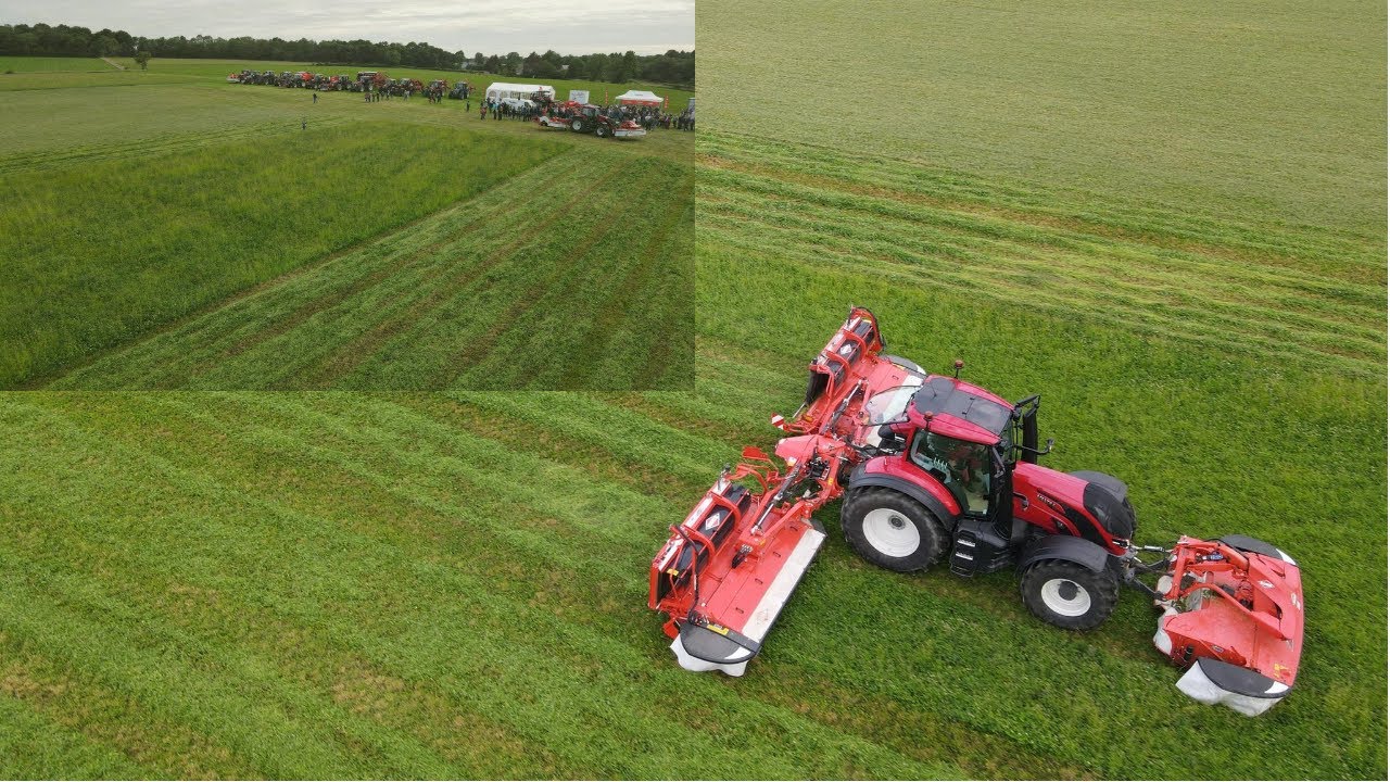 Démonstration fenaison et récolte des fourrages KUHN