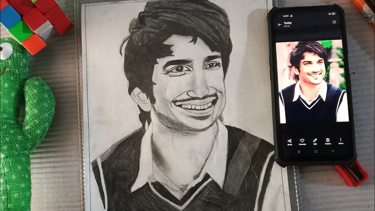 Sushant singh rajput ki sketch