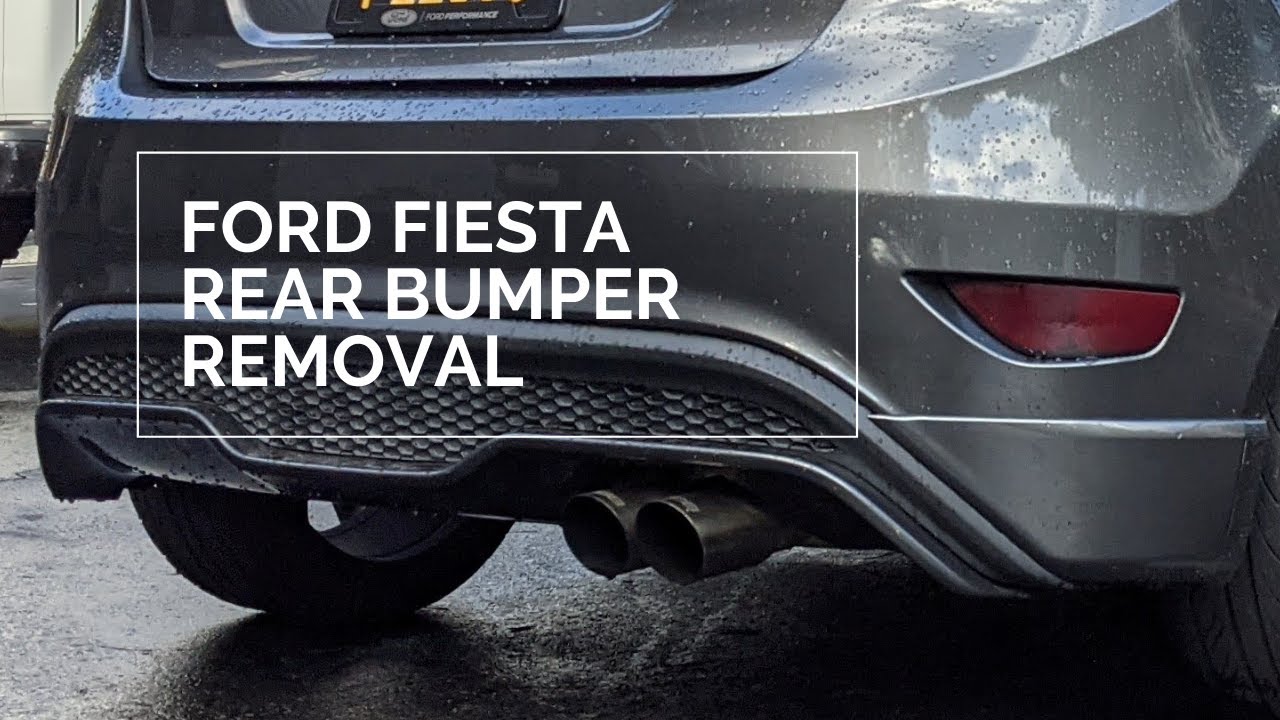The ULTIMATE Ford Fiesta Rear Bumper Removal How To