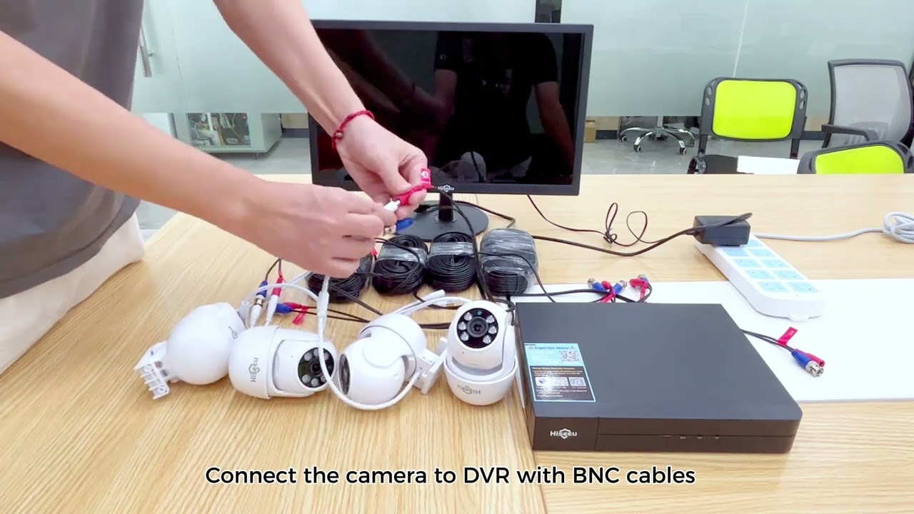 Hiseeu 5MP 8 Channel Wired AHD Security Camera System【AK-4YHD5T-AT】