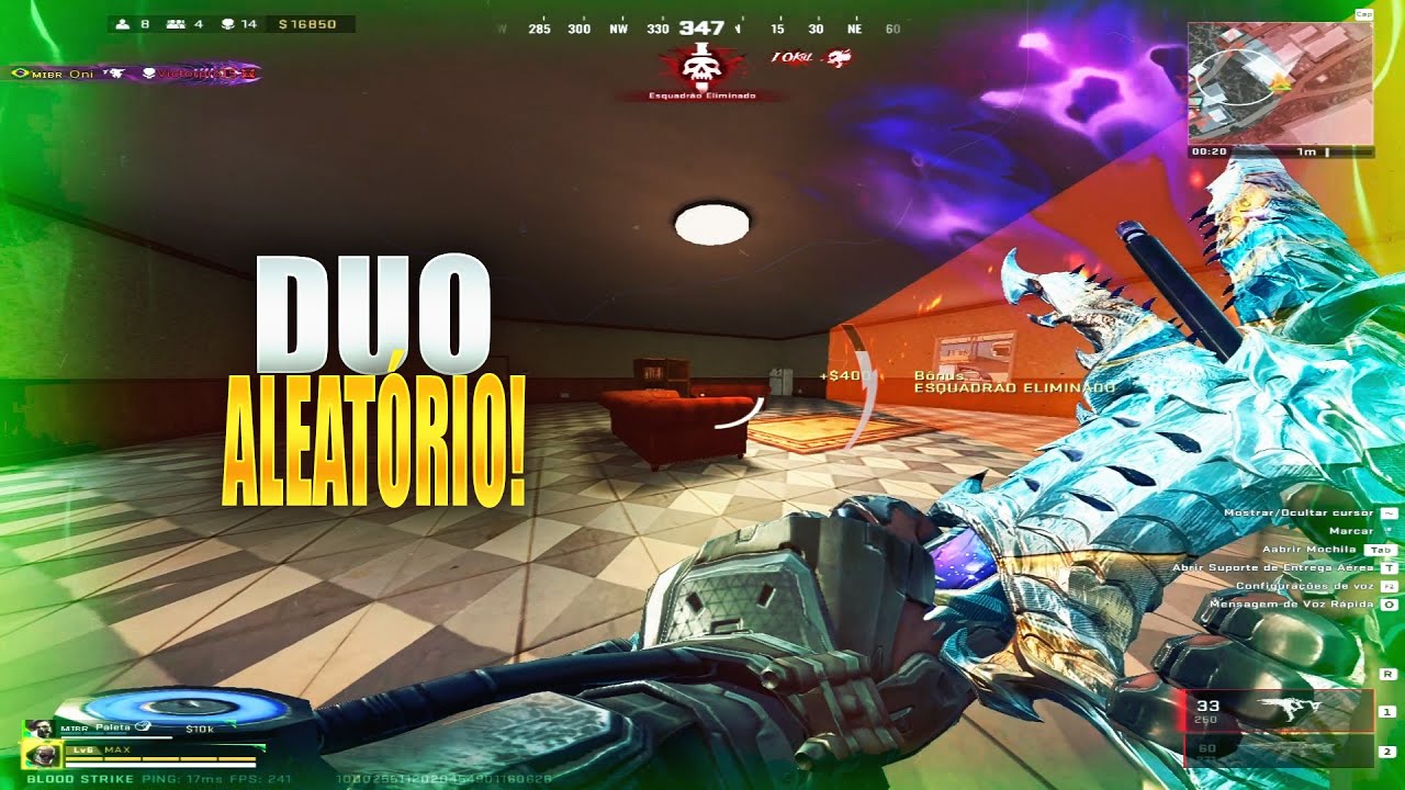 🔥 DUO ALEATÓRIO VALENDO GOLD | SALINHA DO HYDRO - Blood Strike