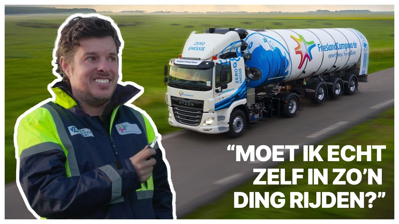 Filemon Wesselink bestuurt gigantische melktruck bij FrieslandCampina! | Omscholen met Filemon