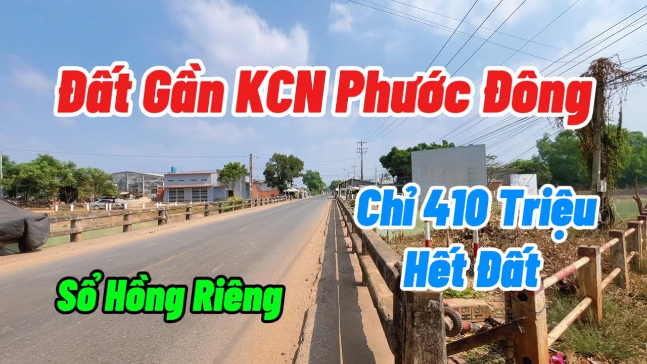 Đất full thổ cư gần khu công nghiệp Phước Đông giá rẻ chỉ 410 triệu hết đất có sổ hồng riêng 