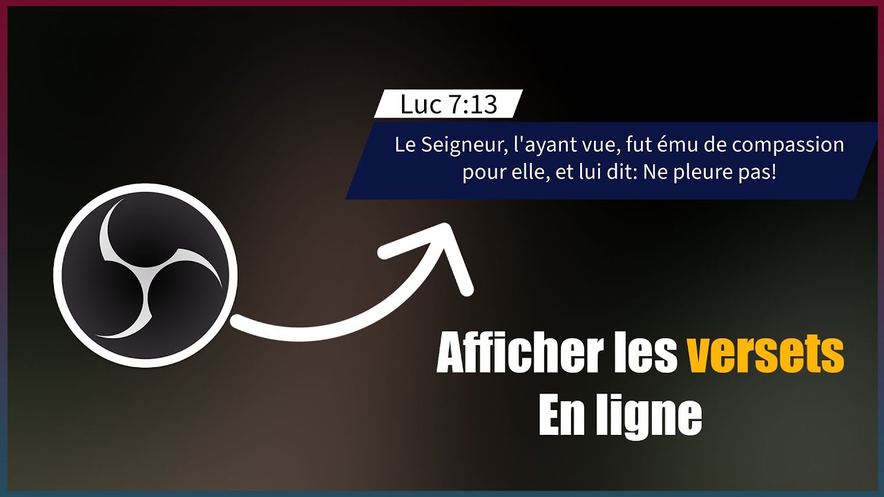 AFFICHER LES VERSETS BIBLIQUES EN DIRECT PENDANT LA PREDICATION