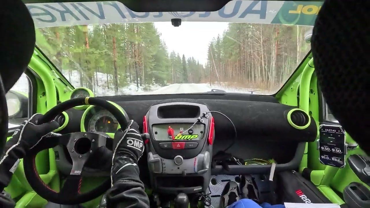 (Action) Mega-Ralli EK 4 28.2.2026 Vilho Mattila Juha Pölönen Toyota Aygo