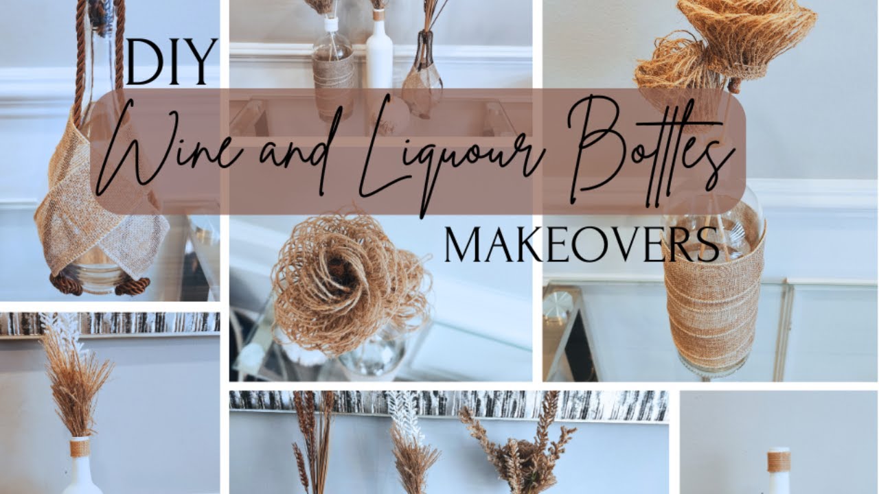 I Turned Wine AND Liquor Bottles Into Stunning Home Decor Here's How!