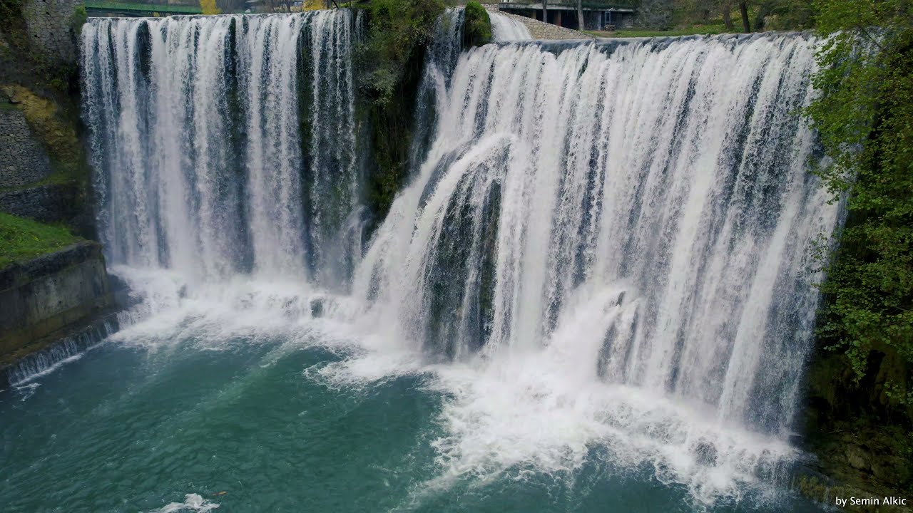 Pliva Waterfall Jajce | Bosnia and Herzegovina | 2021 [4K] Aerial Cinematic Drone Video