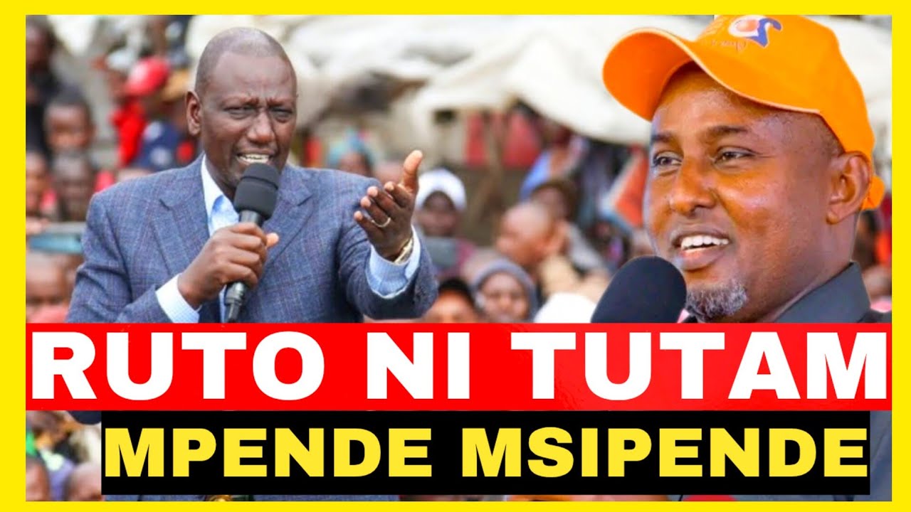 RUTO NI TUTAM MPENDE MSIPENDE!!JUNET MUHAMED DECLARED