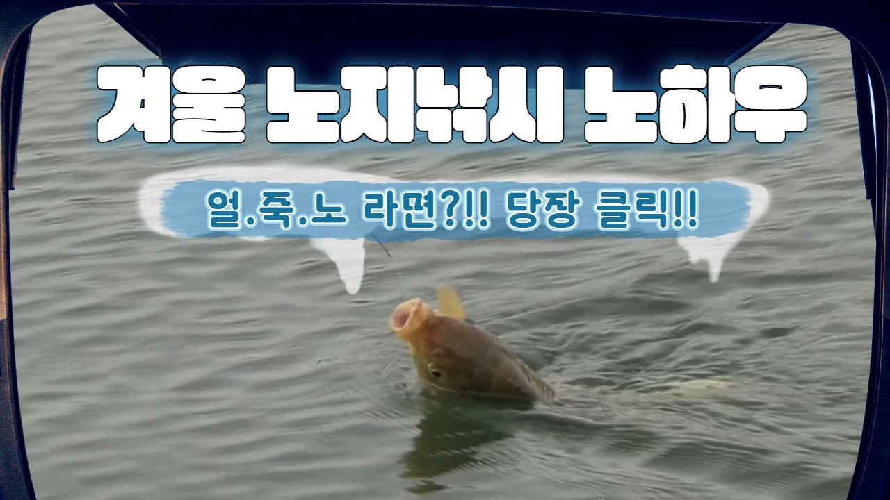 겨울 노지낚시 노하우!! (feat. 얼죽노라면? 반드시 클릭!!)