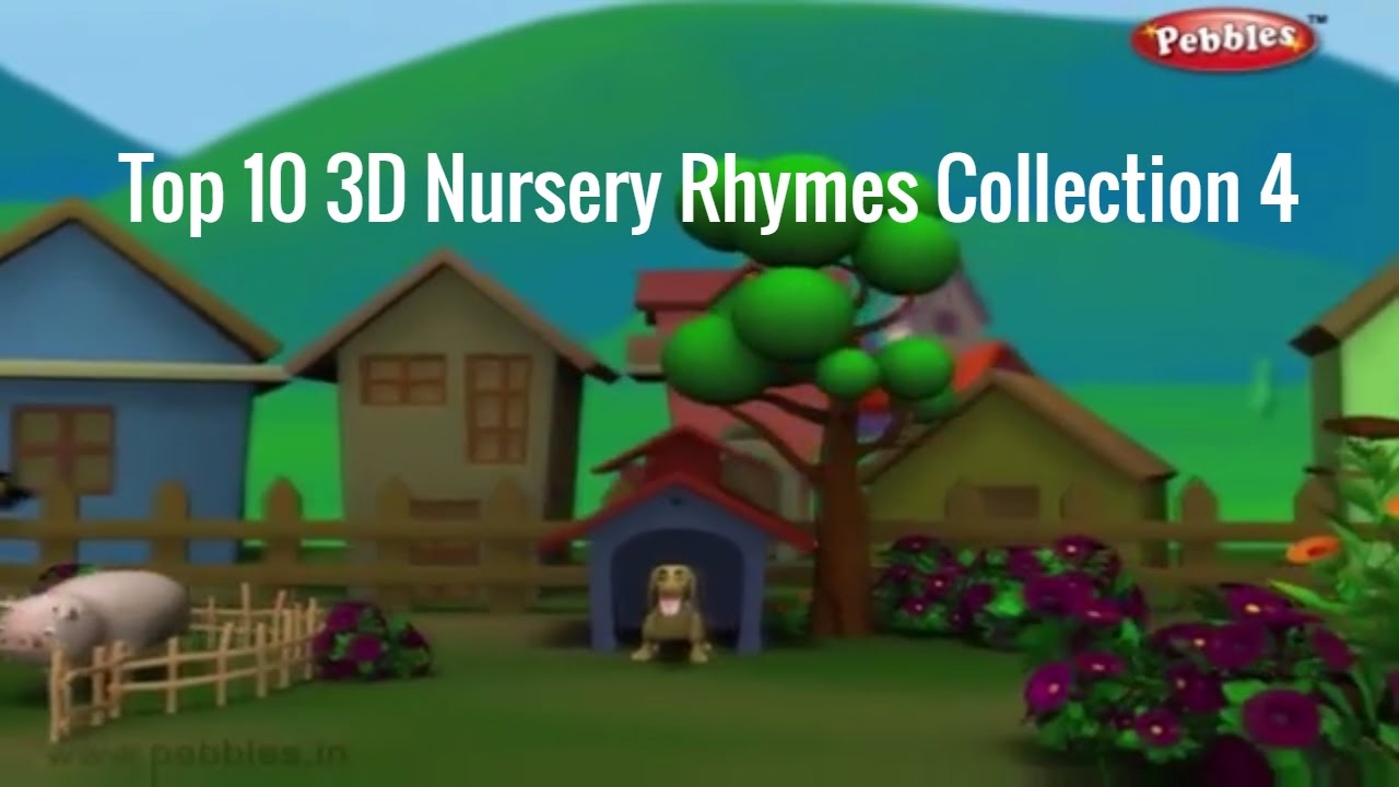 Top 10 Nursery Rhymes Collection | Nursery Rhymes Poems With Lyrics | 3D Nursery Rhymes Vol 2 - 4