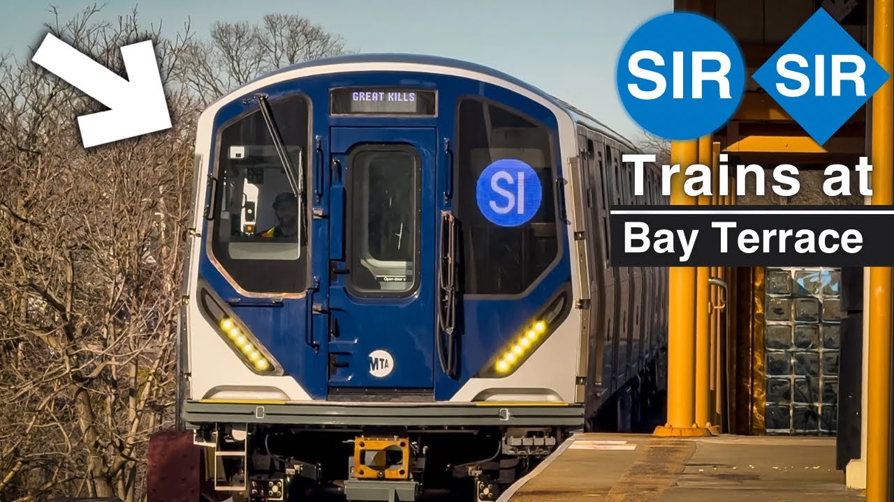 ᴴᴰ⁶⁰ ᴴᴰᴿ MTA Staten Island Railway: R44 & R211S Local & Express Trains @ Bay Terrace