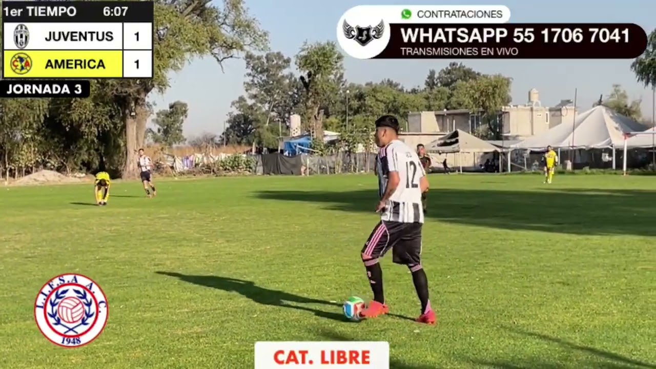 Juventus 5 🆚 4 America Cat. Libre , Liga LIFSA, Torneo de Liga, Jornada 3