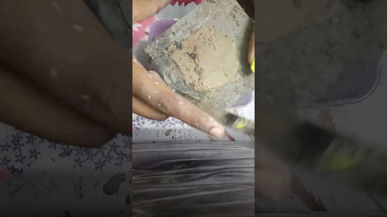 Black shale stone part 2 cleaning.....so hard 