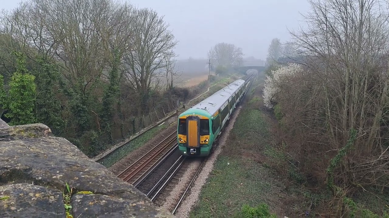Trains At Mill Lane Bridge, Bedhampton, 09-03-2026.