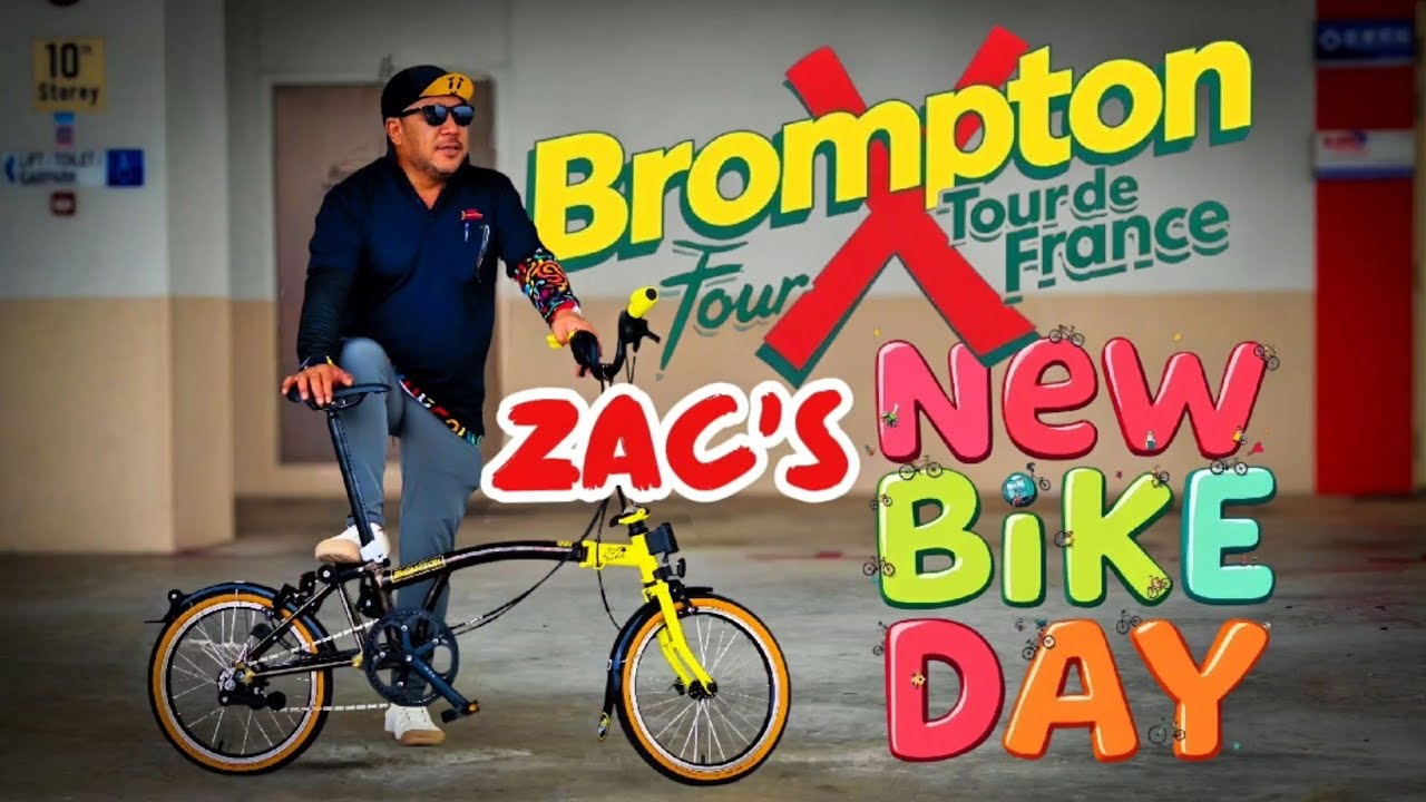 Zac's New Bike Day - 2025 Brompton Tour De France C Line 6 Speed. 