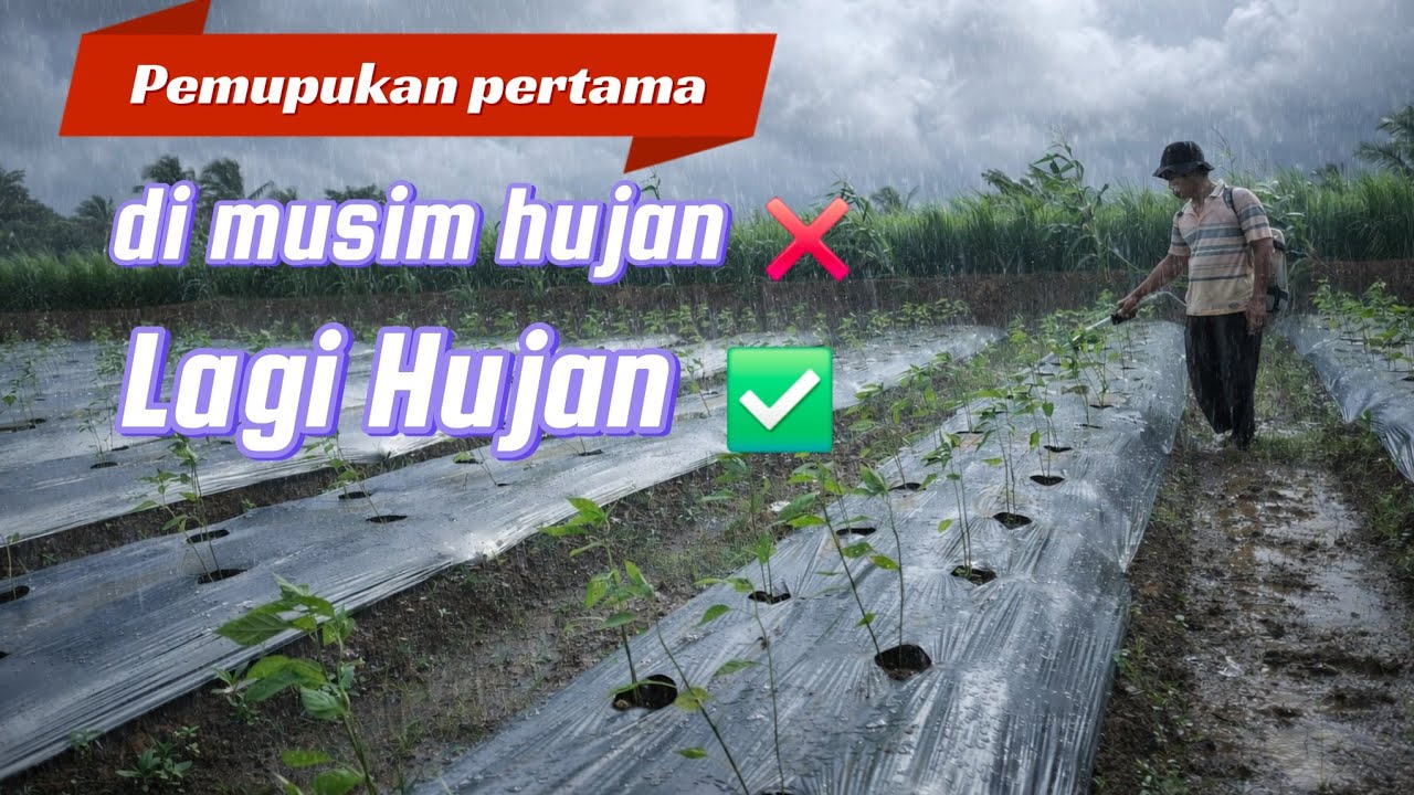 PEMUPUKAN PERTAMA DI MUSIM HUJAN METODE JAMPANG TANI..PEMULA WAJIB TAU..!!!
