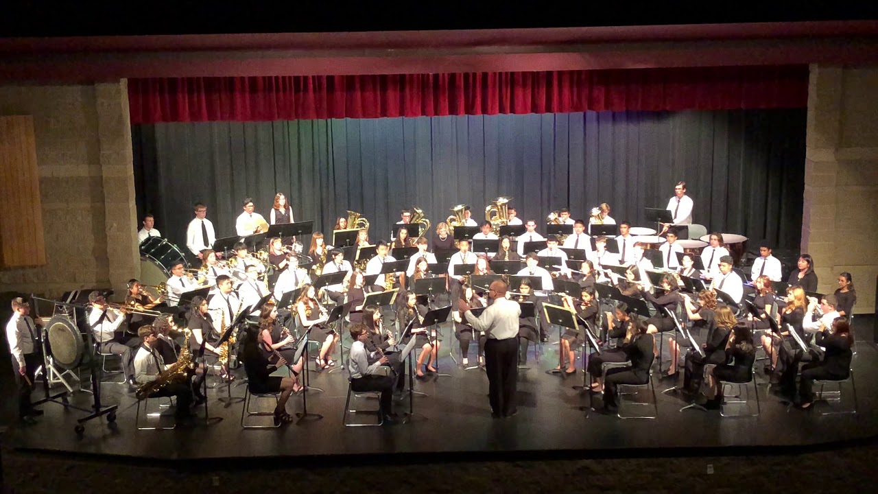 BCHS Thunder Band at the County Honor Band Concert 2018: Overture in C Minor